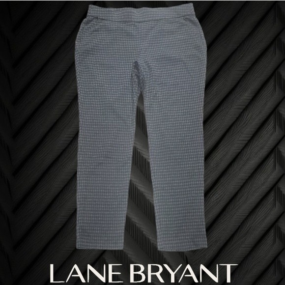 Lane Bryant Pants - Lane Bryant Houndstooth Ponte Ankle Pants 14/16 R